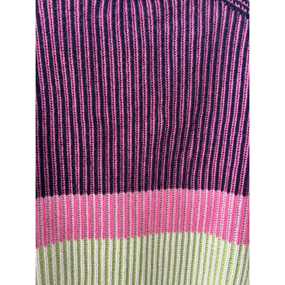 Jonathan Simkhai Safford Cotton Cashmere Cardigan Sweater Medium Colorblock $445 - Picture 10 of 11